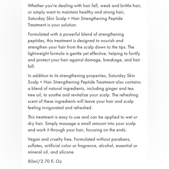 Saturday Skin Scalp + Hair Treatment - Picture 3 of 3